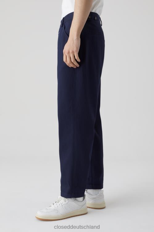 Kleidung dunkle Nacht 0RP8Z1957 CLOSED Hose im Dover-Stil, konisch zulaufend Männer