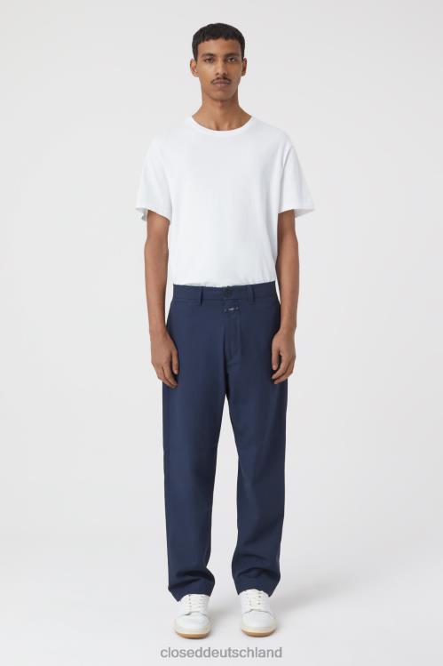 Kleidung dunkle Nacht 0RP8Z1966 CLOSED Hose im Tacoma-Stil, konisch zulaufend Männer