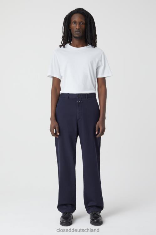 Kleidung dunkle Nacht 0RP8Z1975 CLOSED Hose im Livington-Stil, weit Männer