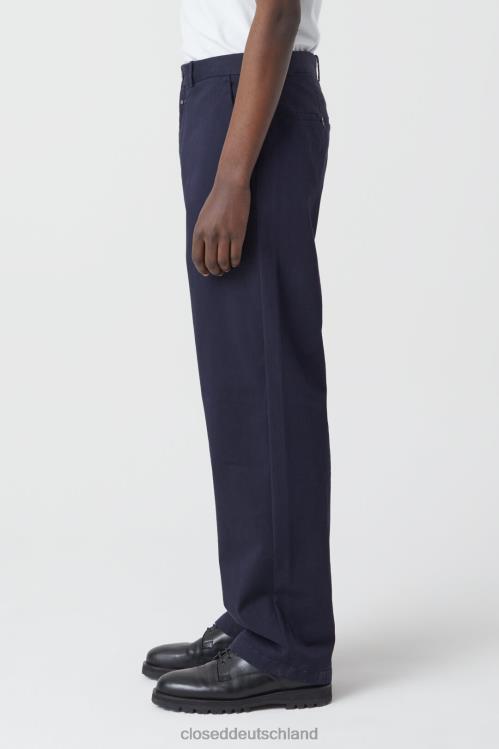 Kleidung dunkle Nacht 0RP8Z1975 CLOSED Hose im Livington-Stil, weit Männer