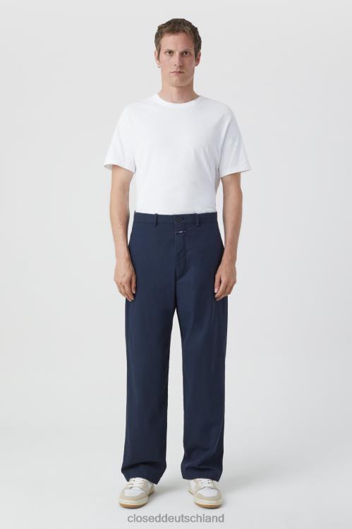 Kleidung dunkle Nacht 0RP8Z1976 CLOSED Hose im Livington-Stil, weit Männer