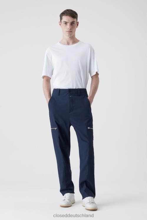 Kleidung dunkle Nacht 0RP8Z1991 CLOSED Hose im Pilotenstil, konisch zulaufend Männer
