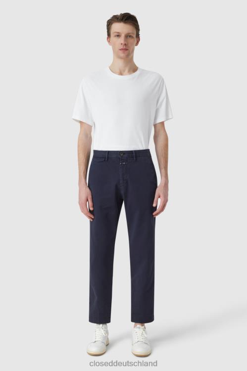 Kleidung dunkle Nacht 0RP8Z1992 CLOSED Hose im Atelier-Stil, konisch zulaufend Männer