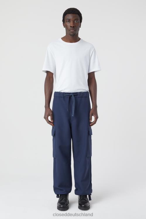 Kleidung dunkle Nacht 0RP8Z840 CLOSED Hose im Freeport-Stil, weit Männer