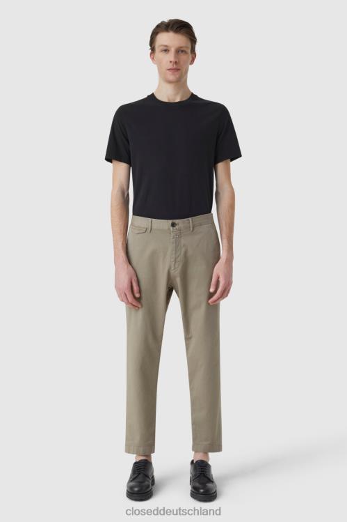 Kleidung graues Furnier 0RP8Z1984 CLOSED Hose im Atelier-Stil, konisch zulaufend Männer