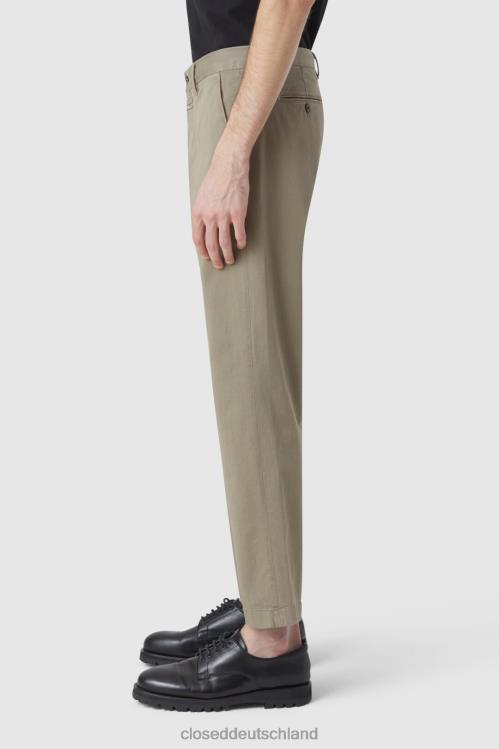 Kleidung graues Furnier 0RP8Z1984 CLOSED Hose im Atelier-Stil, konisch zulaufend Männer