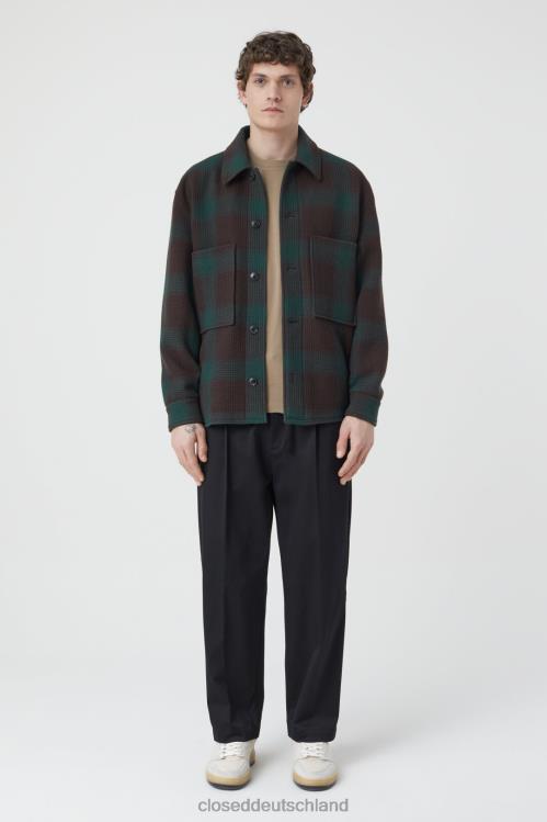 Kleidung Farngrün 0RP8Z880 CLOSED Overshirt-Jacke Männer
