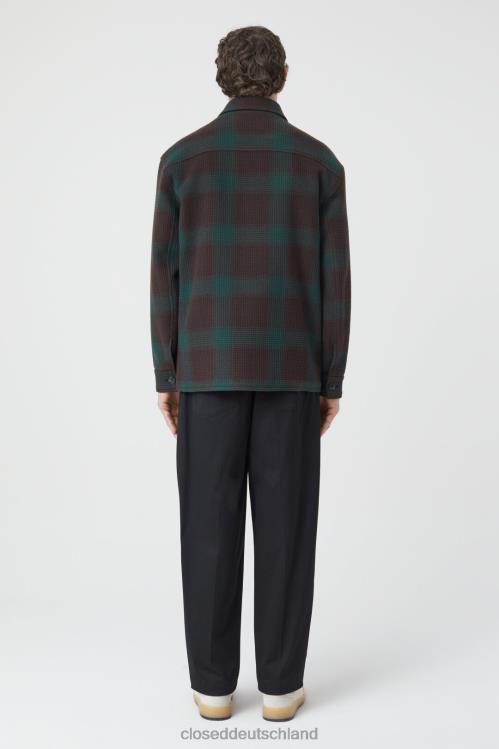 Kleidung Farngrün 0RP8Z880 CLOSED Overshirt-Jacke Männer