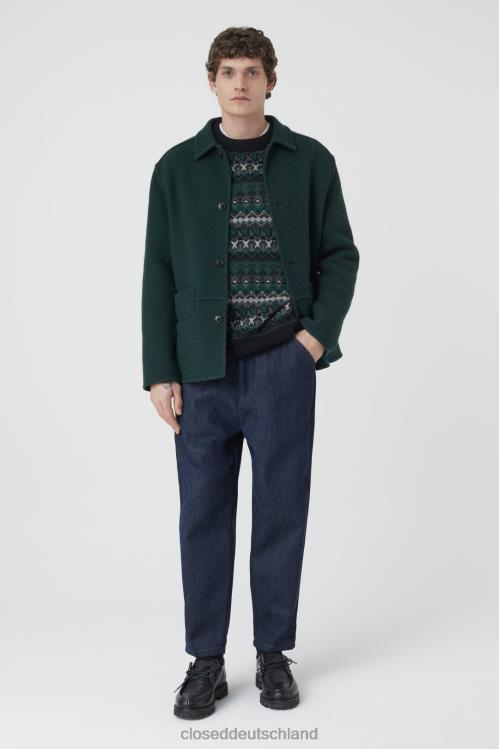 Kleidung Farngrün 0RP8Z892 CLOSED Jacke aus Wollmischung Männer