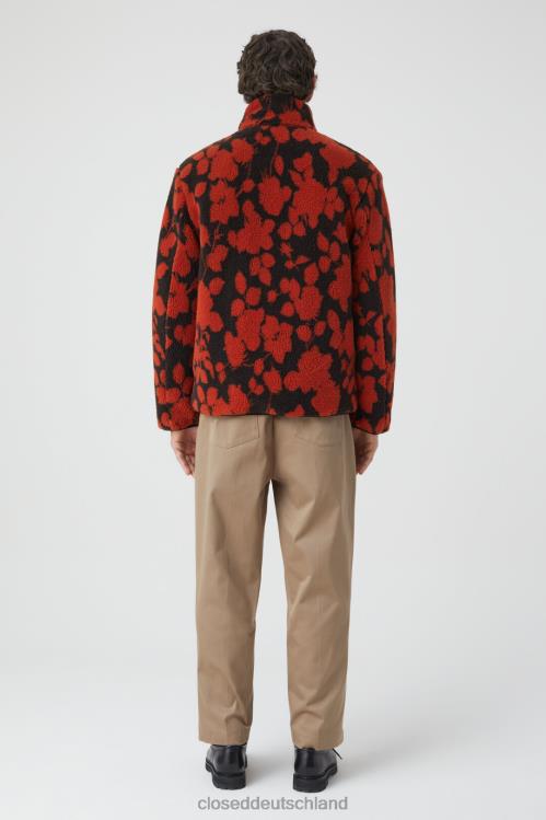 Kleidung Glut rot 0RP8Z887 CLOSED Teddyjacke Männer