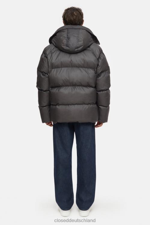 Kleidung Holzkohle 0RP8Z874 CLOSED kurzer Puffermantel Männer