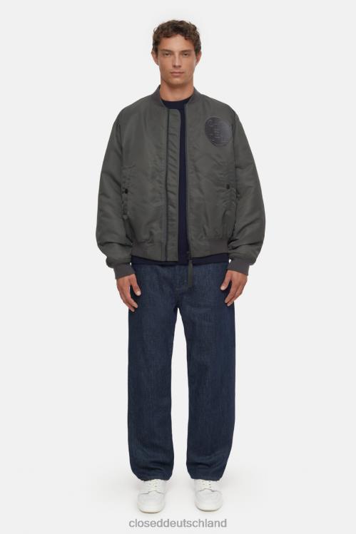 Kleidung Holzkohle 0RP8Z878 CLOSED kurze Bomberjacke Männer