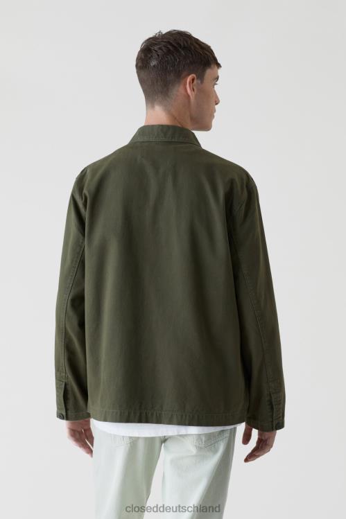 Kleidung Mangoldgrün 0RP8Z2025 CLOSED Feldjacke aus Baumwolltwill Männer