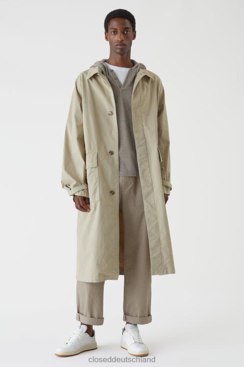 Kleidung Schilfbeige 0RP8Z2033 CLOSED Staubmantel Männer