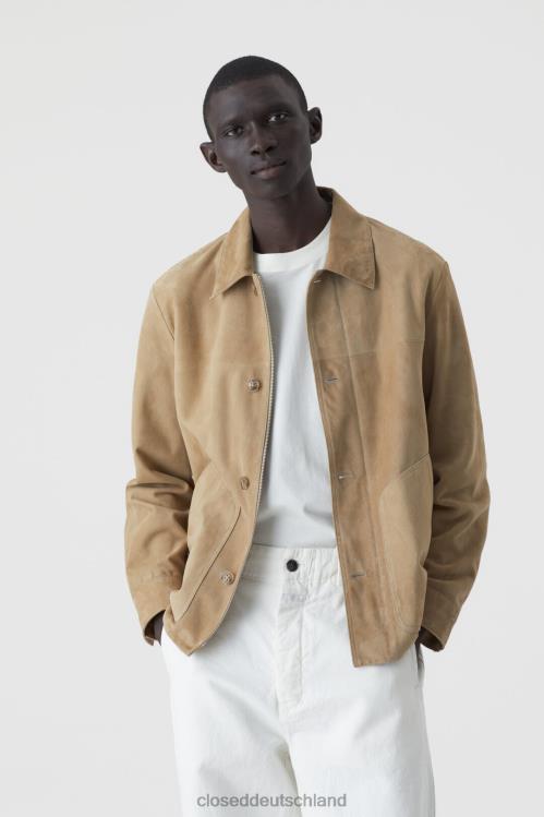 Kleidung Schilfbeige 0RP8Z2047 CLOSED Blouson aus Wildleder Männer