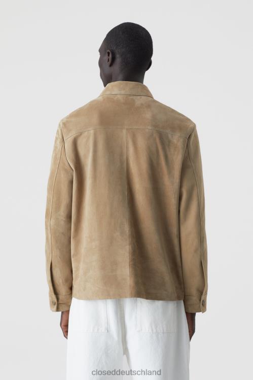 Kleidung Schilfbeige 0RP8Z2047 CLOSED Blouson aus Wildleder Männer