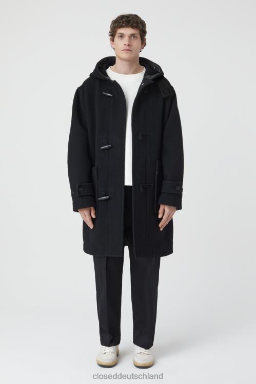 Kleidung Schwarz 0RP8Z882 CLOSED Dufflecoat Männer