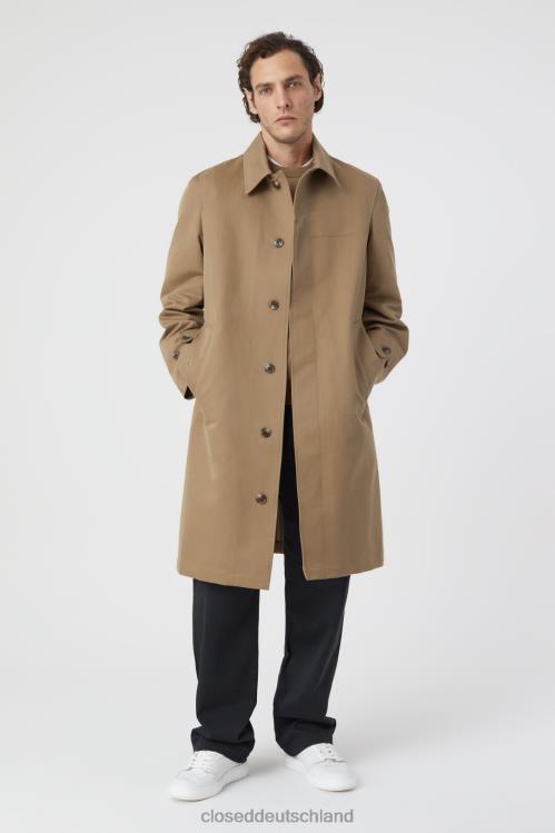 Kleidung brauner Zucker 0RP8Z894 CLOSED Auto Mantel Männer