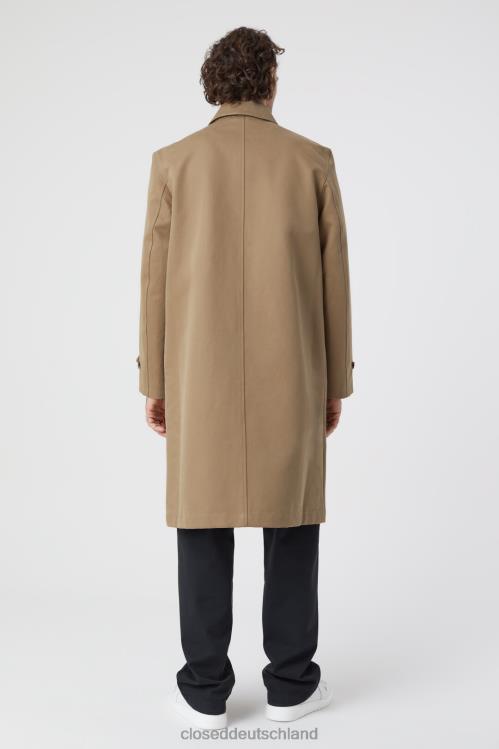 Kleidung brauner Zucker 0RP8Z894 CLOSED Auto Mantel Männer