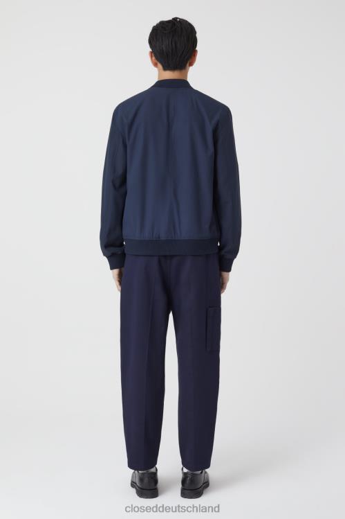 Kleidung dunkle Nacht 0RP8Z2024 CLOSED leichter Baumwollblouson Männer