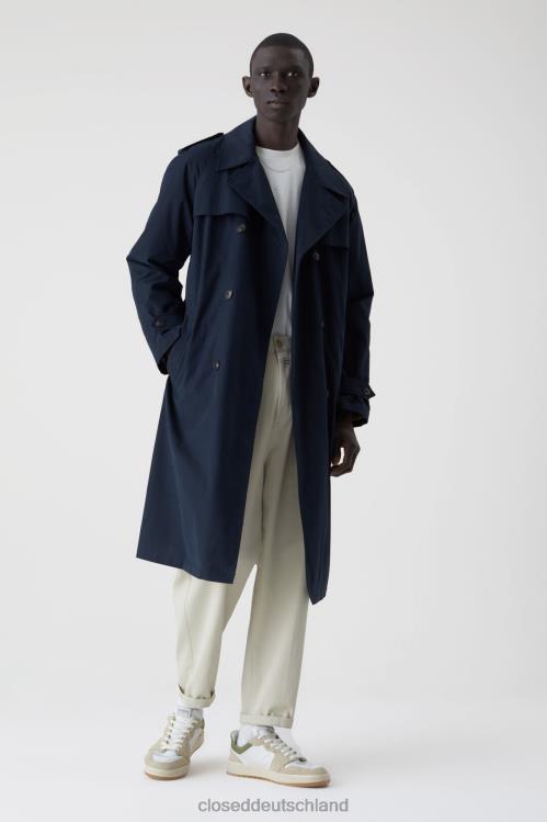 Kleidung dunkle Nacht 0RP8Z2034 CLOSED gesteppter Trenchcoat Männer