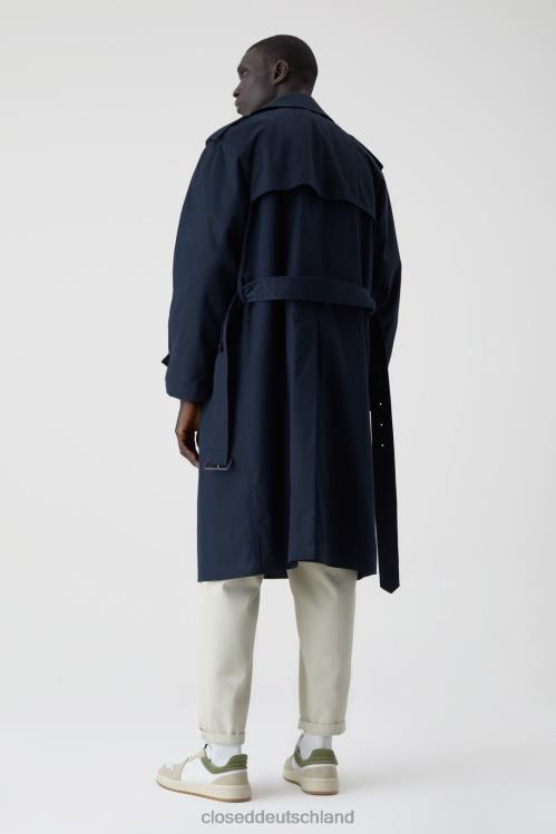 Kleidung dunkle Nacht 0RP8Z2034 CLOSED gesteppter Trenchcoat Männer