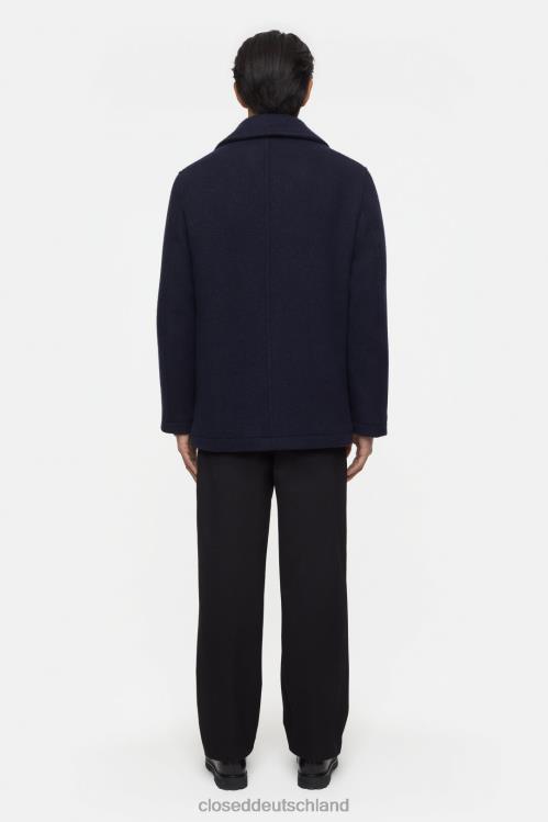 Kleidung dunkle Nacht 0RP8Z873 CLOSED Doppelter Gesichtsmantel Männer