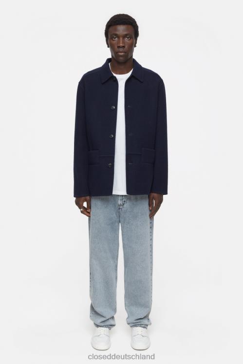 Kleidung dunkle Nacht 0RP8Z875 CLOSED Jacke aus Wollmischung Männer