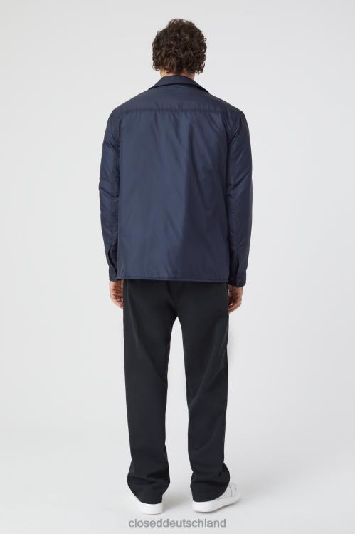 Kleidung dunkle Nacht 0RP8Z893 CLOSED gestepptes Überhemd Männer