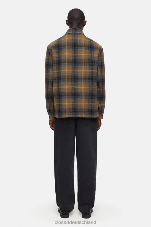 Kleidung getrockneter Tabak 0RP8Z877 CLOSED Overshirt-Jacke Männer