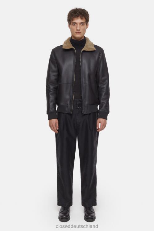 Kleidung reiche Erde 0RP8Z879 CLOSED Bomberjacke aus Lammfell Männer