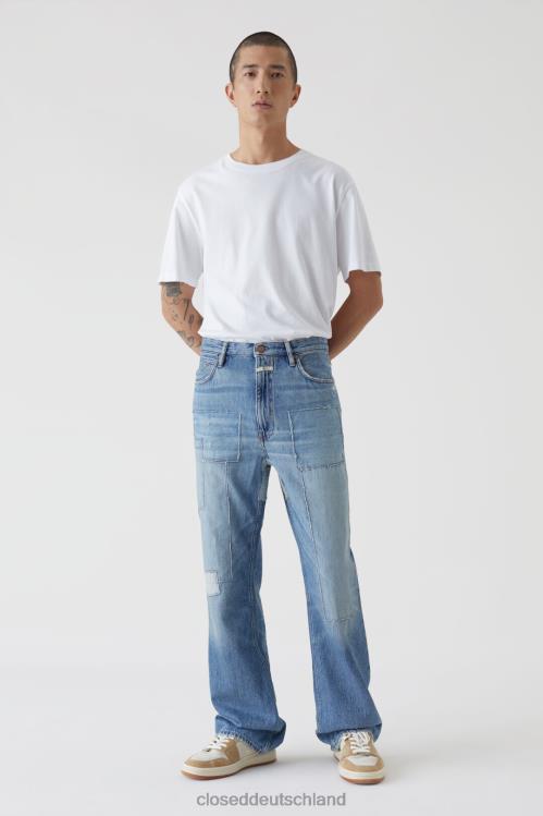 Kleidung hellblau 0RP8Z1933 CLOSED Ausgestellter Roper im Denim-Stil Männer