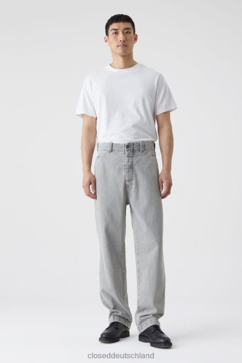 Kleidung hellgrau 0RP8Z1929 CLOSED Weite Belfast-Jeans im Denim-Stil Männer