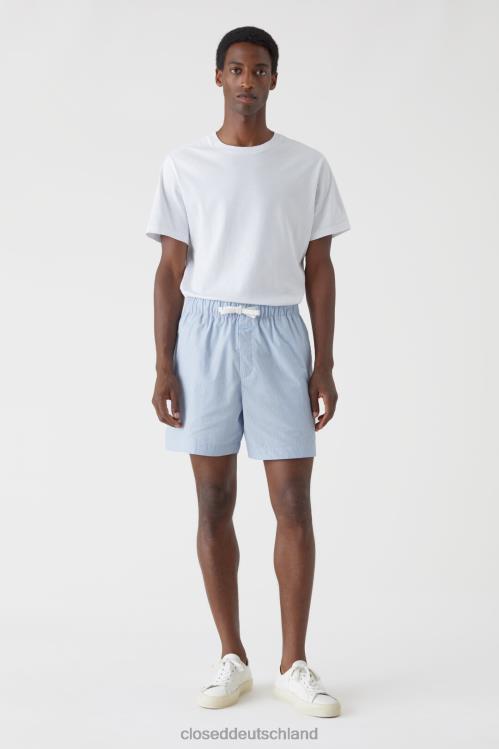 Kleidung blauer Morgenhimmel 0RP8Z2004 CLOSED gestreifte Shorts Männer