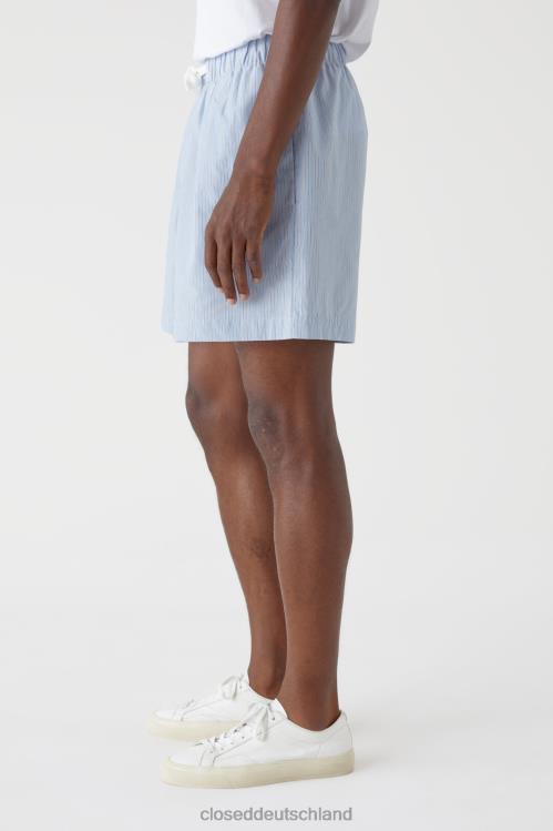 Kleidung blauer Morgenhimmel 0RP8Z2004 CLOSED gestreifte Shorts Männer