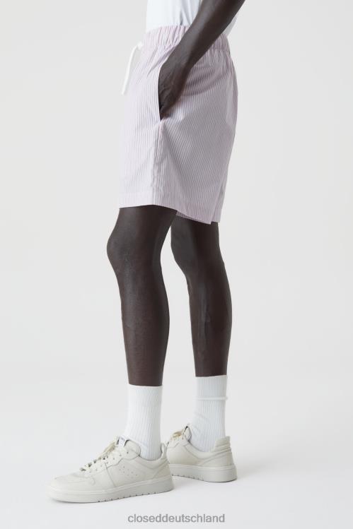 Kleidung rosa Hortensie 0RP8Z2010 CLOSED gestreifte Shorts Männer