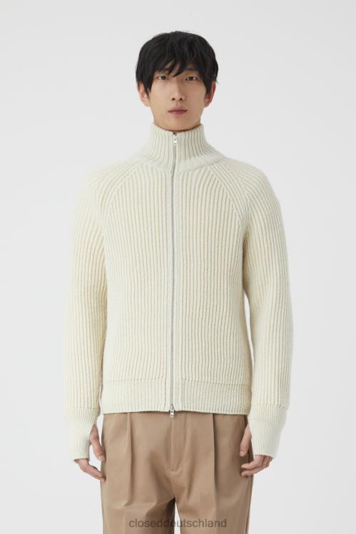 Kleidung Elfenbein 0RP8Z953 CLOSED Strickjacke mit Kragen Männer