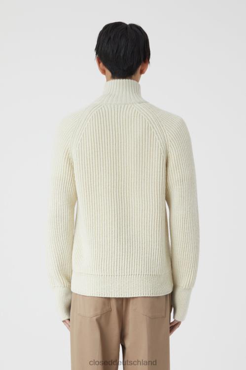 Kleidung Elfenbein 0RP8Z953 CLOSED Strickjacke mit Kragen Männer