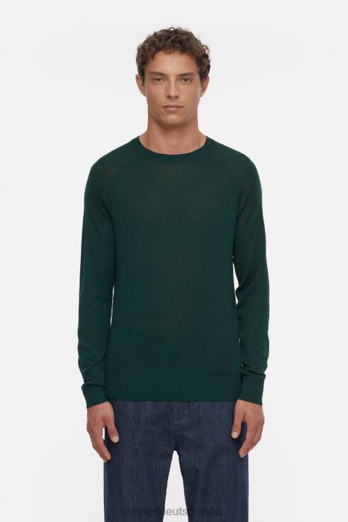 Kleidung Farngrün 0RP8Z918 CLOSED Rundhalsausschnitt aus Wolle Männer
