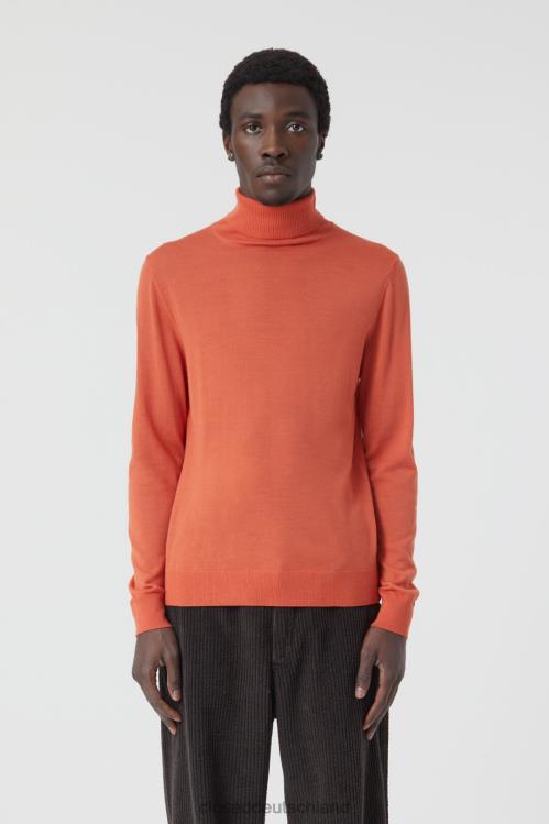 Kleidung Glut rot 0RP8Z928 CLOSED Rollkragenpullover aus Wolle Männer