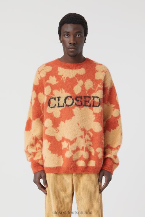 Kleidung Glut rot 0RP8Z941 CLOSED Pullover mit Logo Männer