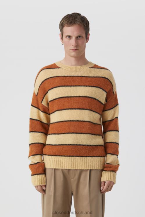 Kleidung Heugelb 0RP8Z952 CLOSED gestreifter Strickpullover Männer