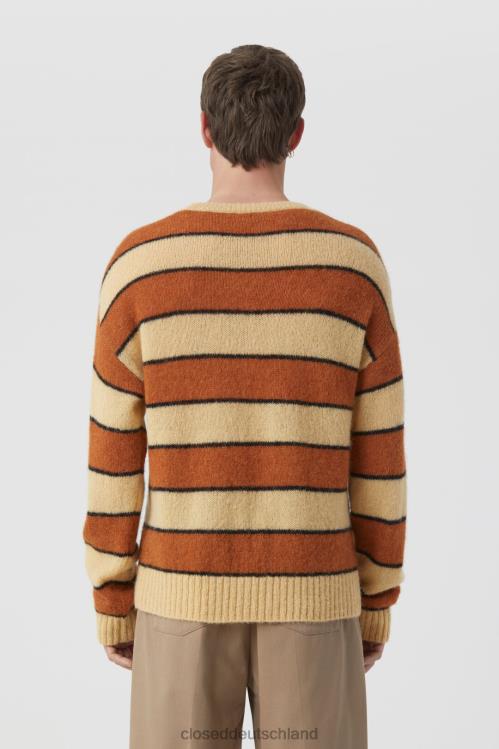 Kleidung Heugelb 0RP8Z952 CLOSED gestreifter Strickpullover Männer
