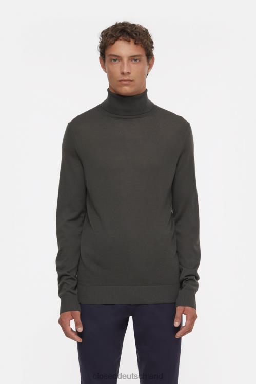 Kleidung Holzkohle 0RP8Z925 CLOSED Rollkragenpullover aus Wolle Männer
