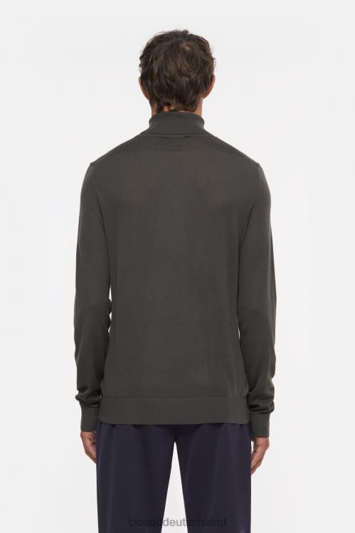 Kleidung Holzkohle 0RP8Z925 CLOSED Rollkragenpullover aus Wolle Männer