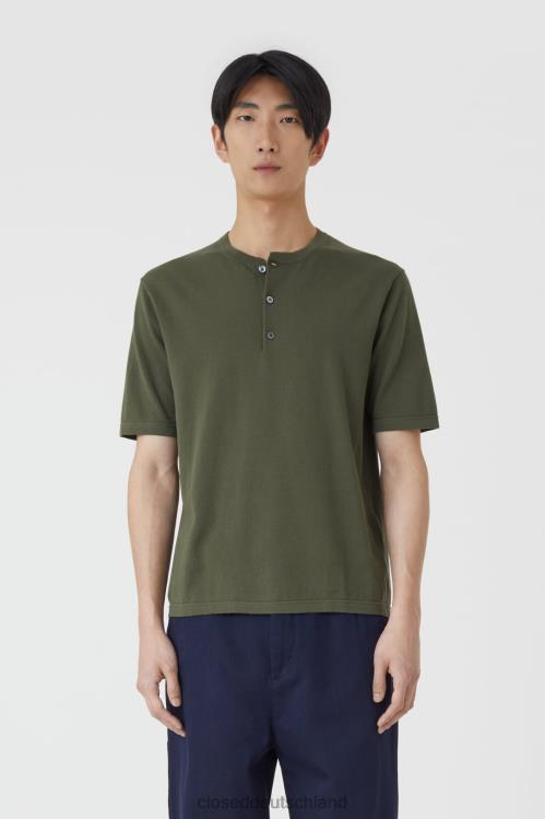 Kleidung Mangoldgrün 0RP8Z2075 CLOSED T-Shirt aus reiner Baumwolle Männer