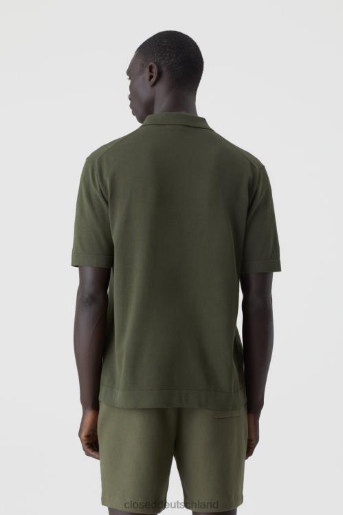 Kleidung Mangoldgrün 0RP8Z2076 CLOSED Strickjacke im Polo-Stil Männer