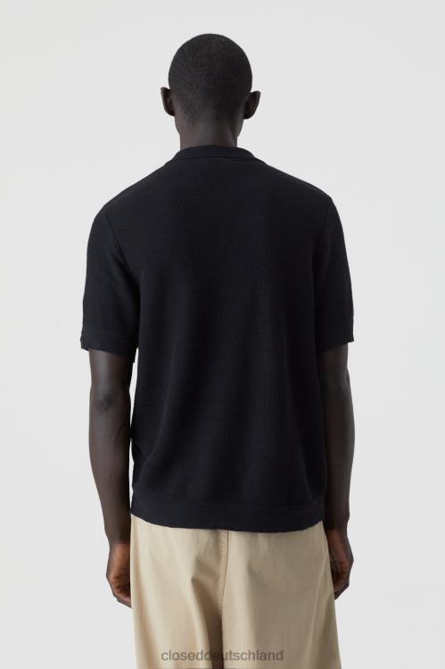 Kleidung Schwarz 0RP8Z2069 CLOSED Polostrick Männer