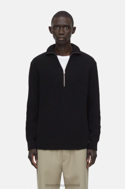 Kleidung Schwarz 0RP8Z899 CLOSED Pullover mit Reißverschluss Männer