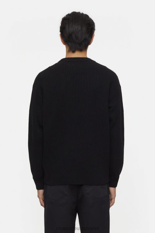 Kleidung Schwarz 0RP8Z903 CLOSED gestrickter Pullover Männer